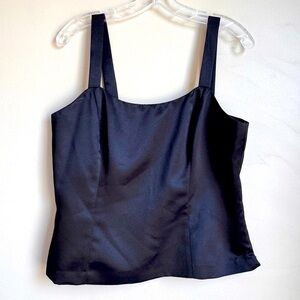 Dress Barn Black Tank Shell Camisole Thick‎ Straps Closet Stable Size 10